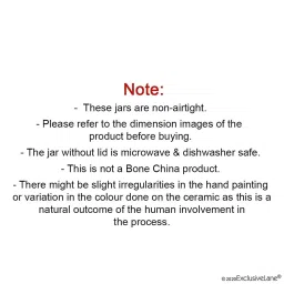 ExclusiveLane Floral Hand-painted Multi Utility Storage Jars & Containers In Ceramic (Non-Airtight) image 2