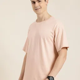HERE&NOW Printed Drop-Shoulder Sleeves Pure Cotton T-shirt image 4