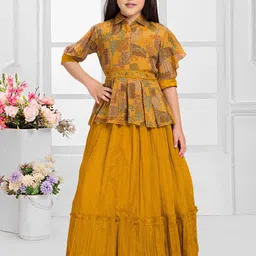 BETTY Girls Ethnic Motifs Printed Maxi Dress-image-41