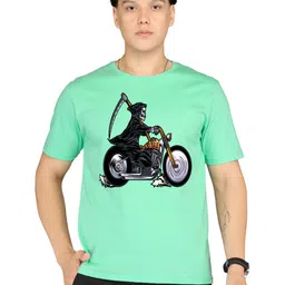 BRAWNY BATTLER Graphic Printed Round Neck Short Sleeves Pure Cotton T-shirt image 4