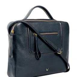 Hidesign Aspen 04 Sb Navy Solid Leather Sling Bag image 3