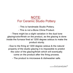 ExclusiveLane Dark Brown & Cream Ceramic Coffee Mugs - Set of 4 (320ml) image 3