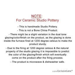 ExclusiveLane Mustard Yellow & Off White Ceramic Coffee Mugs - Set of 4 (360ml) image 3