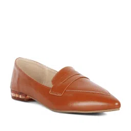 London Rag Women's Tan Casual Loafers image 2