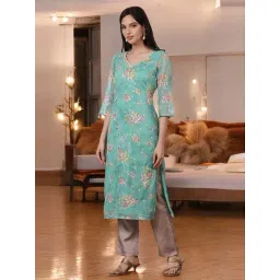 Aurelia Green Printed Kurta-picture-38