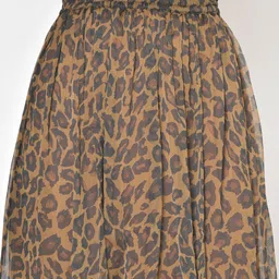 BAESD Women Animal Printed Chiffon Casual Flared Midi Flared Skirt image 4