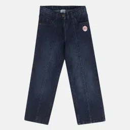MINIKLUB Girls Blue Solid Jeans-image-16