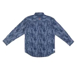 Gini & Jony Kids Blue Printed Shirt image 2