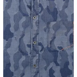 Gini & Jony Kids Blue Printed Shirt image 3