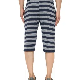 Vimal Jonney Navy Regular Fit Capris image 2