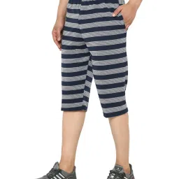 Vimal Jonney Navy Regular Fit Capris image 3