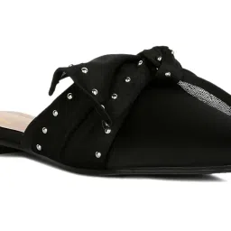London Rag Women's Black Mule Shoes image 4