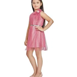Peppermint Kids Pink Regular Fit Dress image 3