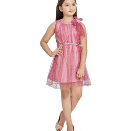 Peppermint Kids Pink Regular Fit Dress image 4