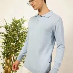 Thomas Scott Blue Regular fit Solid T-Shirts-picture-48