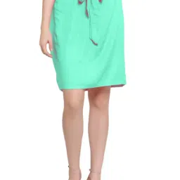 PATRORNA Teal Above Knee Skirt-image-8