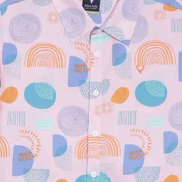 Allen Solly Boys Pink Print Casual Shirt image 3