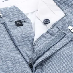 Van Heusen Men Checked Slim Fit Formal Trousers image 5