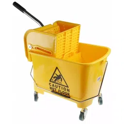 RS PRO 20 L Plastic Yellow Mop Bucket with Handle, 7056265-picture-30
