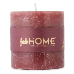 fabindia home Fabindia Wine Wax Rajnigandha Pillar Candle image 2