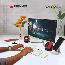 Zebion Crista Series 55.6 cm (22 inch) Zebion FHD Led IPS Panel Frameless Monitor image 4