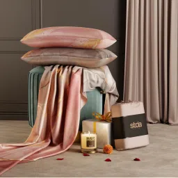 Stoa Paris Louvre 300 Tc Dawn Brushstroke Bedsheet with 2 Pillow Covers (King) image 3