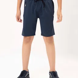 Technosport Knit Solid Shorts - Navy Blue-picture-13