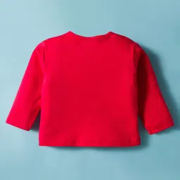 ToffyHouse Interlock Knit Full Sleeves Front Open T-Shirt & Joggers Set with Car Print - White image 3