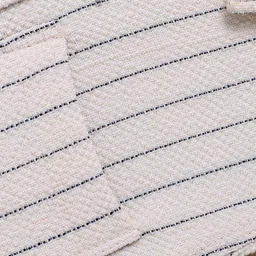 Ruff Cotton Knit Full Sleeves Striped Shirt - Off White image 5