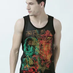 Wear Your Mind Men Black Printed Scoop Neck T-shirt-picture-39
