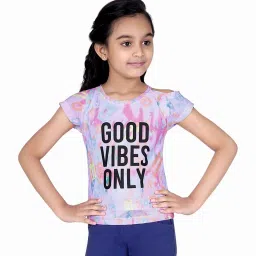 Tiny Girl Kids Pink Printed Top image 1