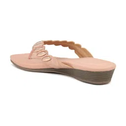 Inc.5 Women's Peach Thong Wedges image 5