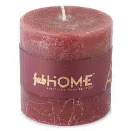 fabindia home Fabindia Wine Wax Rajnigandha Pillar Candle image 3