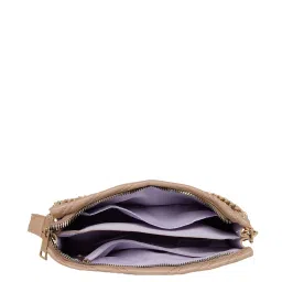 Call It Spring FLARE270 Beige Quilted Medium Sling Handbag image 4