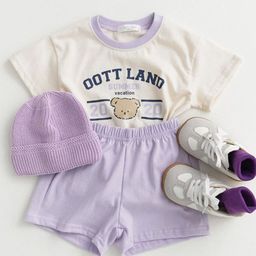 LULU & SKY Unisex Kids Printed Top with Shorts-picture-49