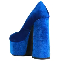 London Rag Women's Blue Casual Pumps image 5