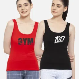 Friskers Multicolor Graphic Print Camisole (Pack Of 2)-picture-41