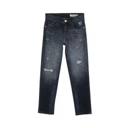 Blue Giraffe Kids Blue Distressed Jeans-image-22