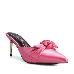 London Rag Women's Pink Mule Shoes image 2