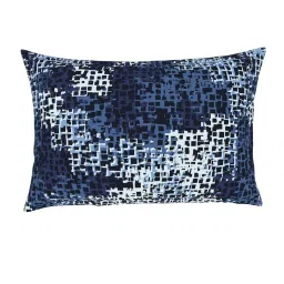 Spaces ATRIUM PLUS ECOM Navy & Grey Cotton 210 TC Single Bedsheet with 1 Pillow Cover image 5