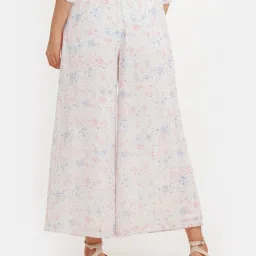 Zink London Off White Printed Palazzos image 2