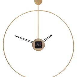 CHRONIKLE Classic Round Gold Iron Wall Clock image 5
