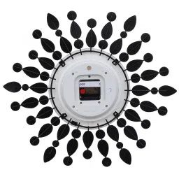 CHRONIKLE Round Black Iron Wall Clock image 5
