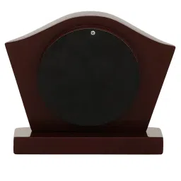 CHRONIKLE Elegant Square Rosewood Brown Wood Table or Desk Clock image 5