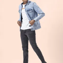 People by Pantaloons Blue Regular Fit Denim Jacket image 5