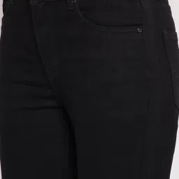 MADAME Black Denim Flared Fit Mid Rise Jeans image 5