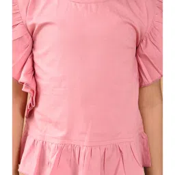 LilPicks Kids Light Pink Solid Top image 5