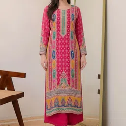 Anni Designer Women Ethnic Motifs Printed Regular Kurta with Trousers image 4