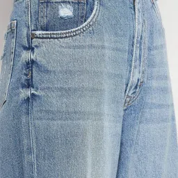 Camla Blue Distressed Mid rise Jeans image 5