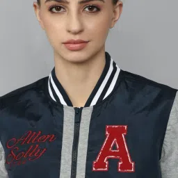 Allen Solly Navy Cotton Printed Jacket image 5